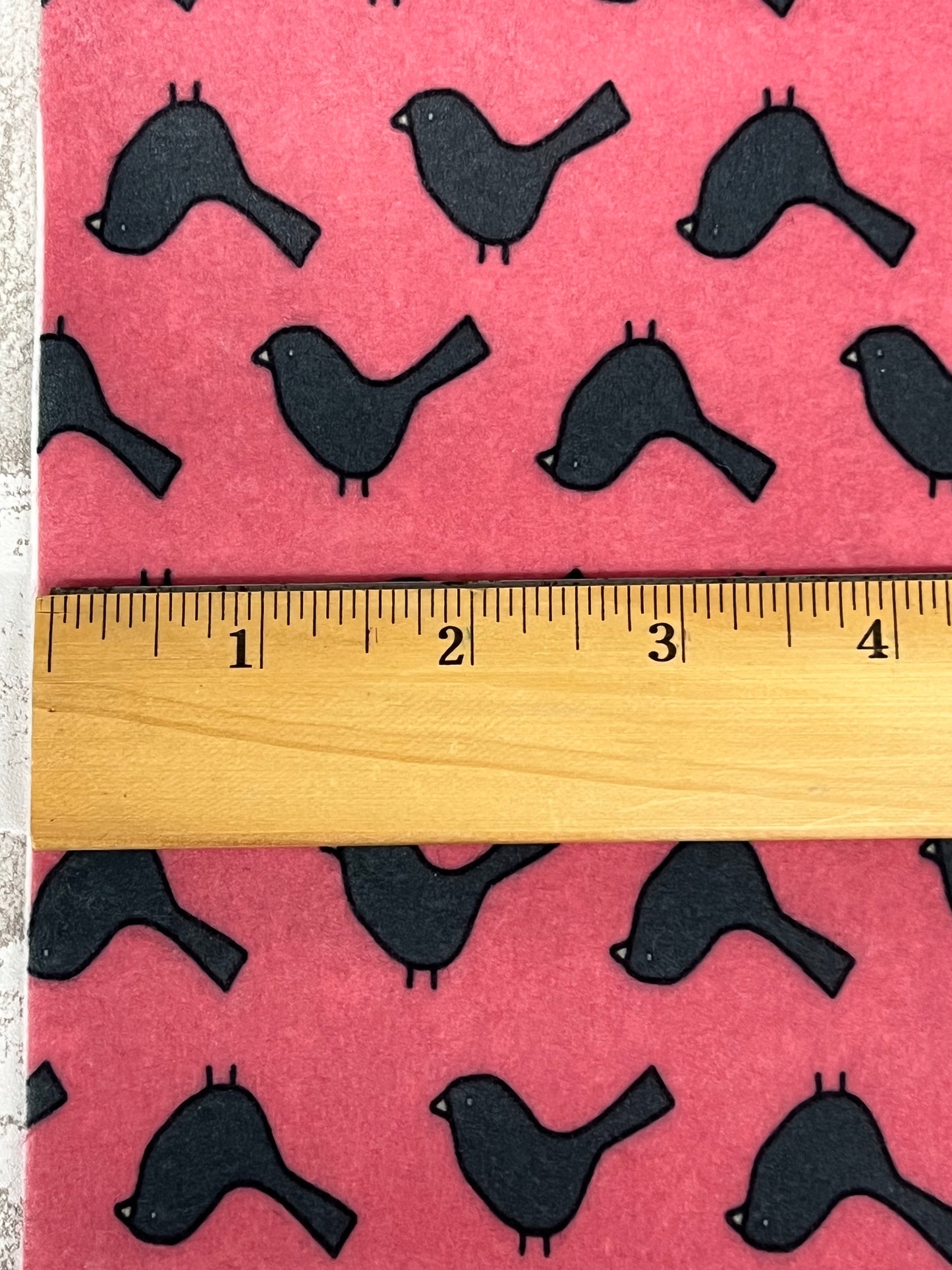 Primitive Crow Patterned Felt Sheets - Homestead Collection