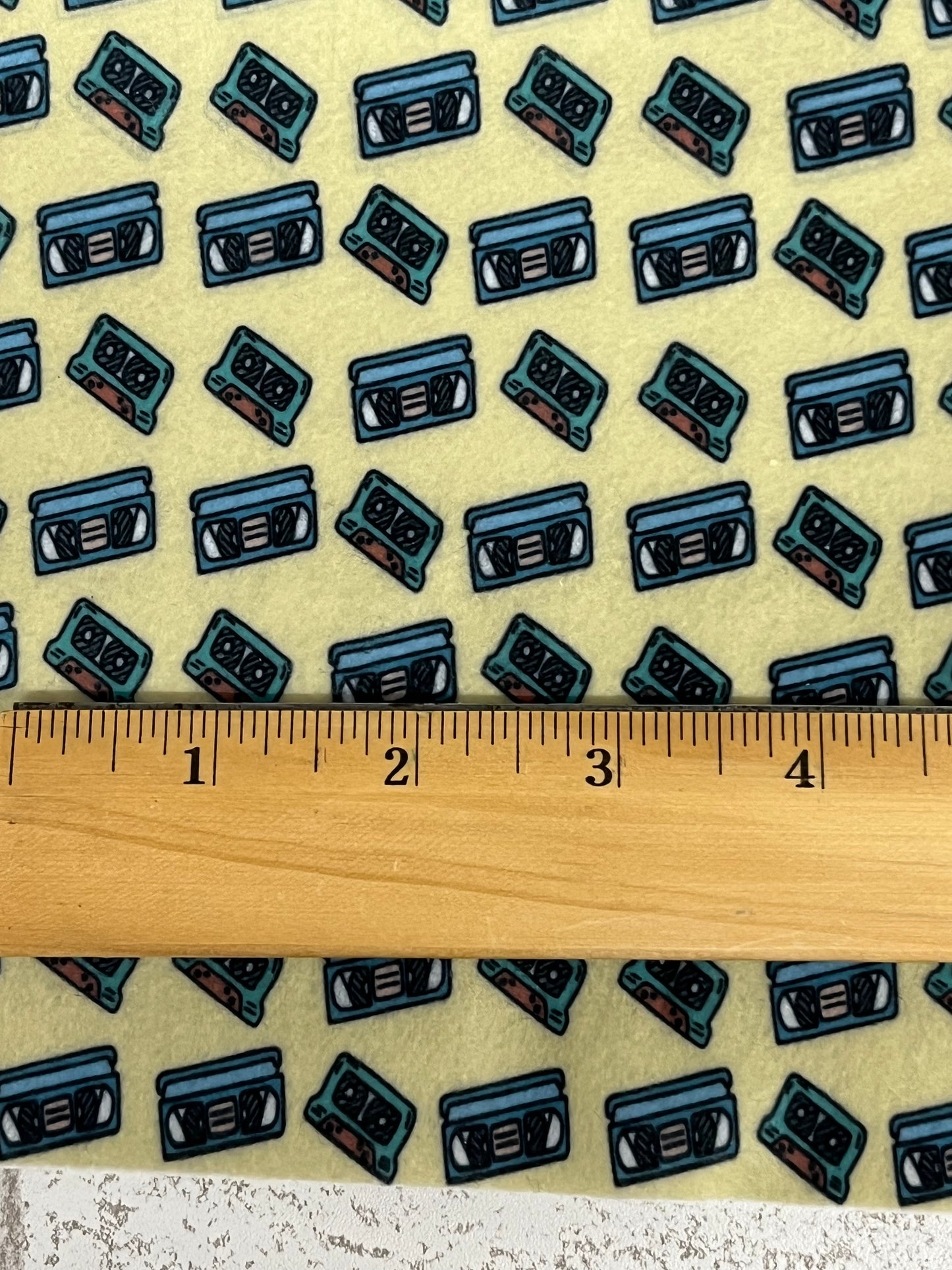 Patterned Felt Sheets - Bring Back the Cassette Tapes! - Retro Collection!