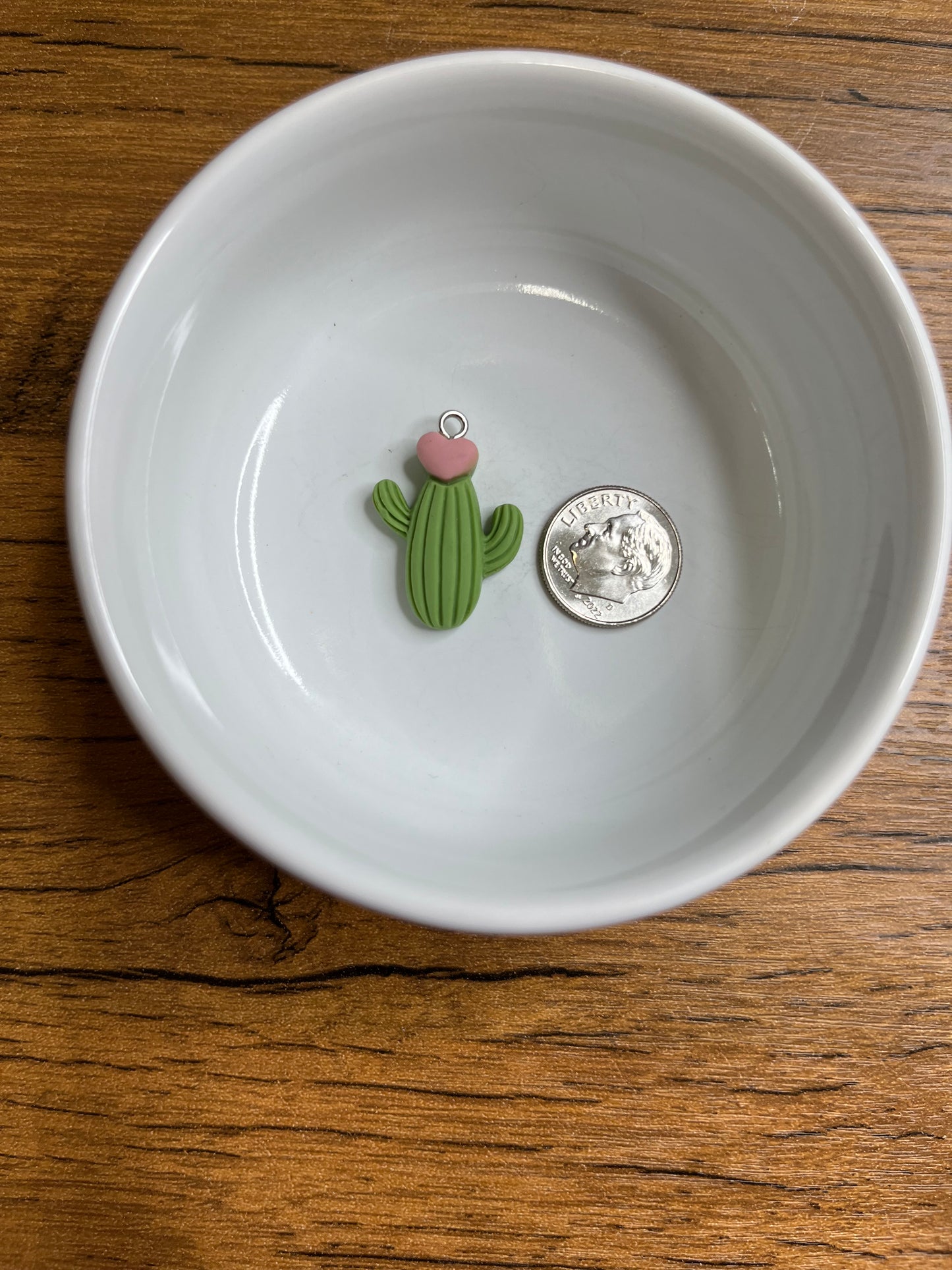 Heart cactus charm!