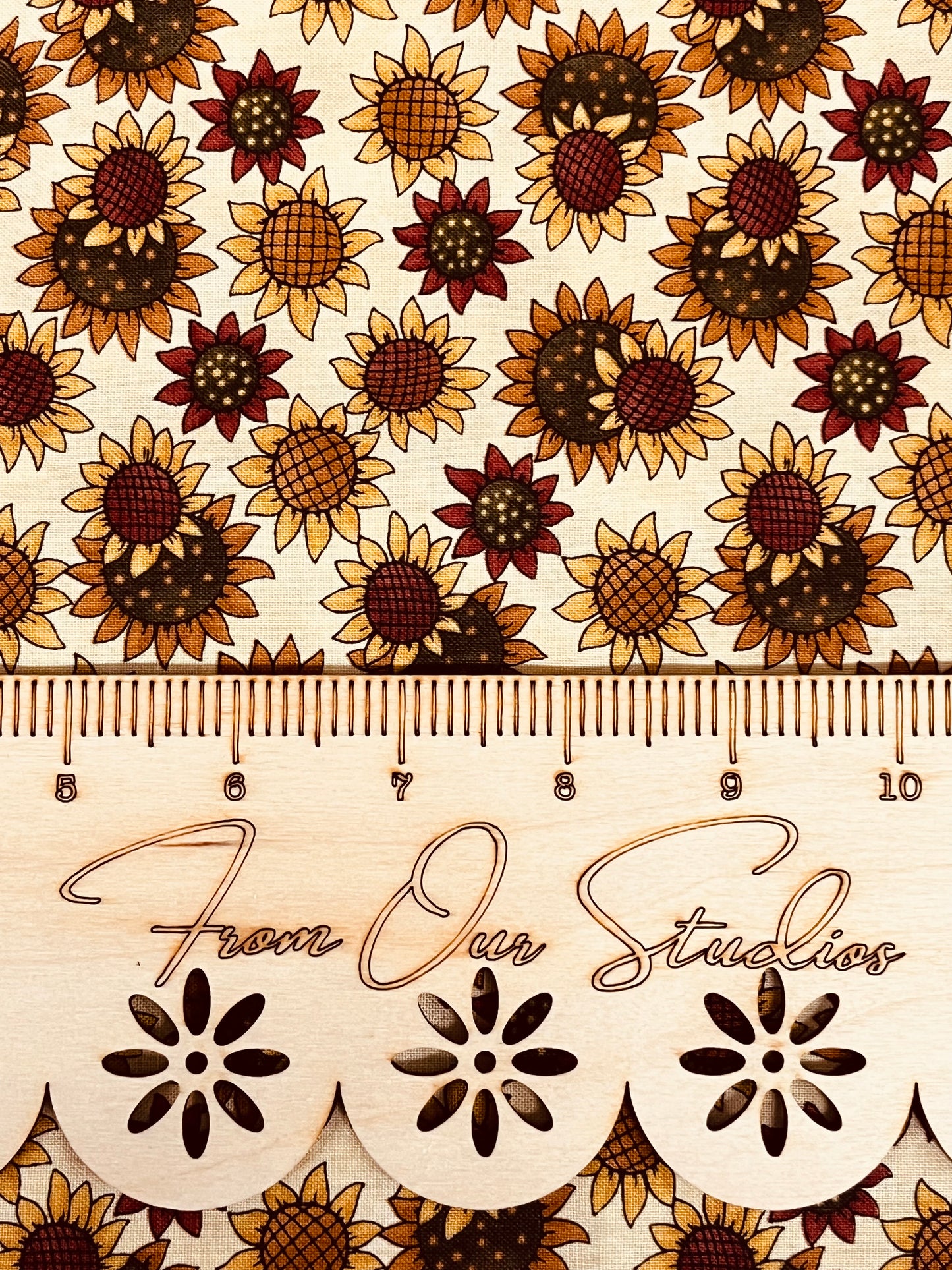 Rare Moda out-of-print fat quarter, Nature’s Kaleidoscope by Sandy Gervais, 100% cotton fabric for quilting and crafts.