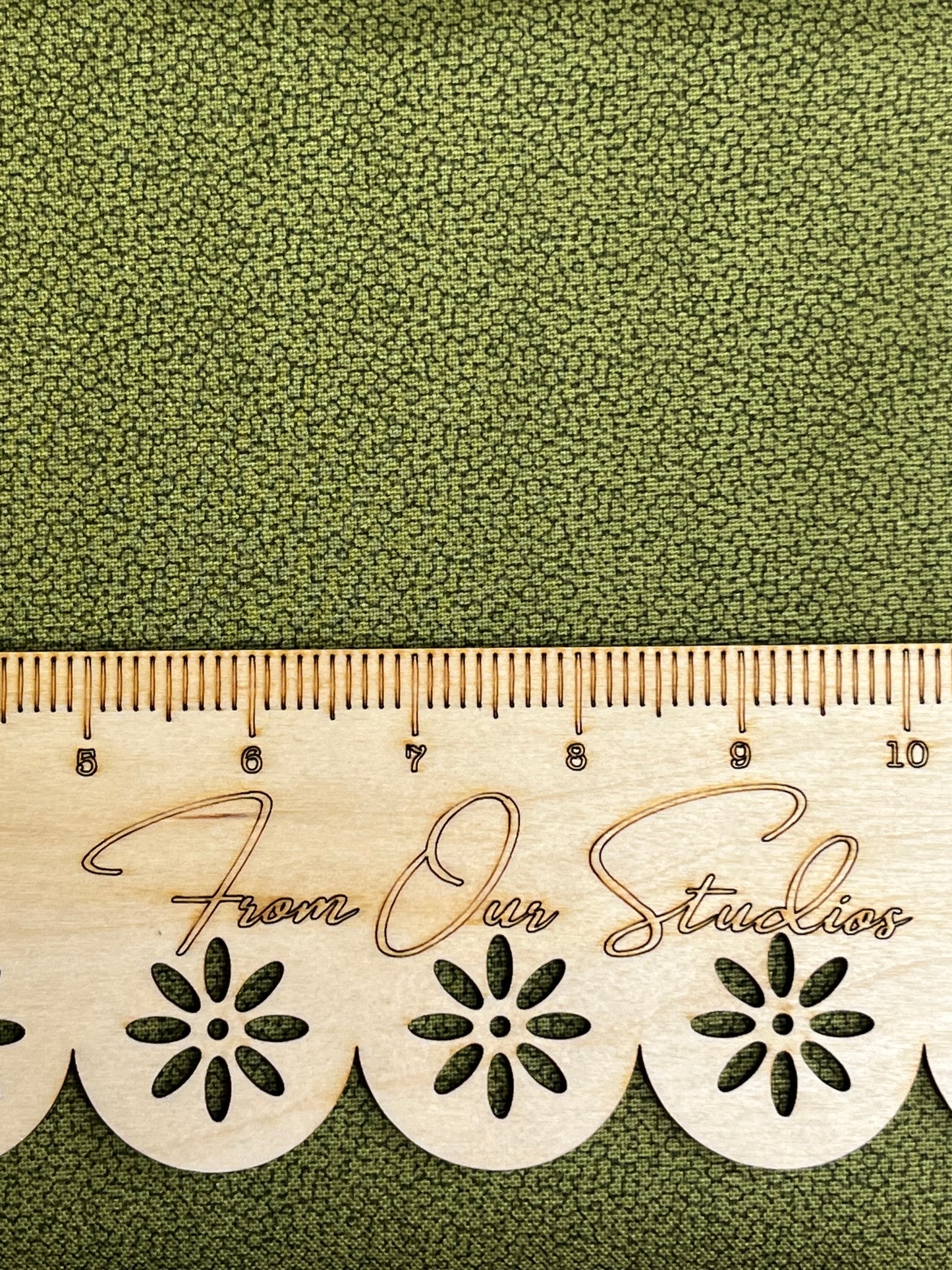 Subtle tonal green fabric fat quarter by Waverly Inspirations, 100% cotton for quilting, doll making, and creative projects
