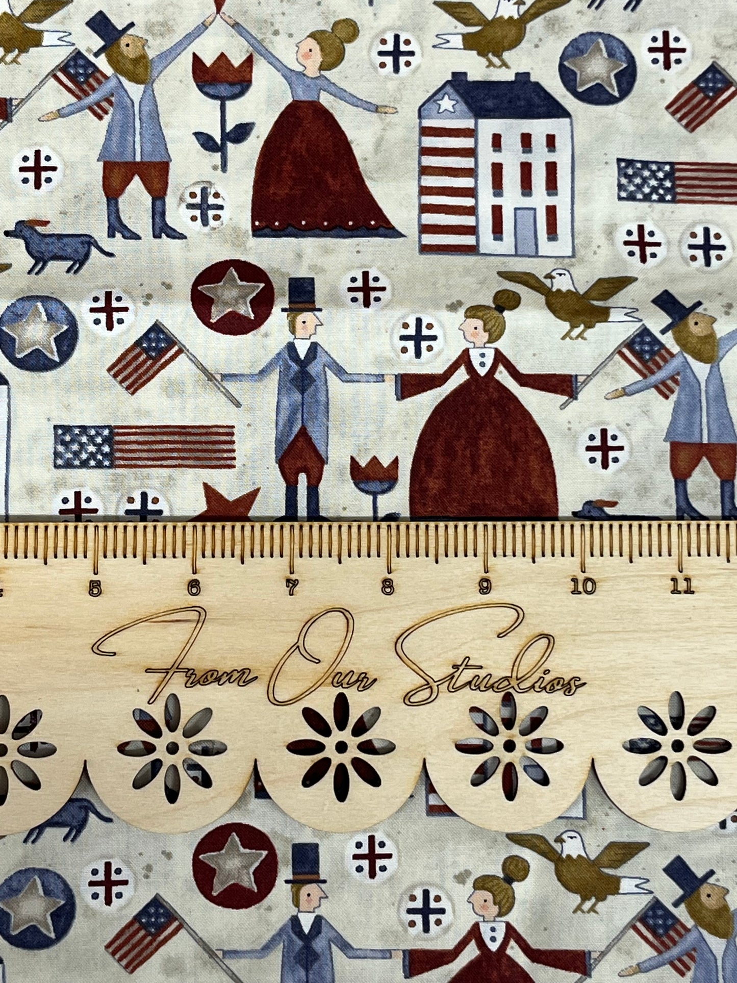Fat Quarter Fabric for Quilting, Junk Journals, and Primitive Doll Making