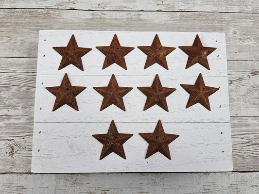 Rusty Barn Stars= Set of 12