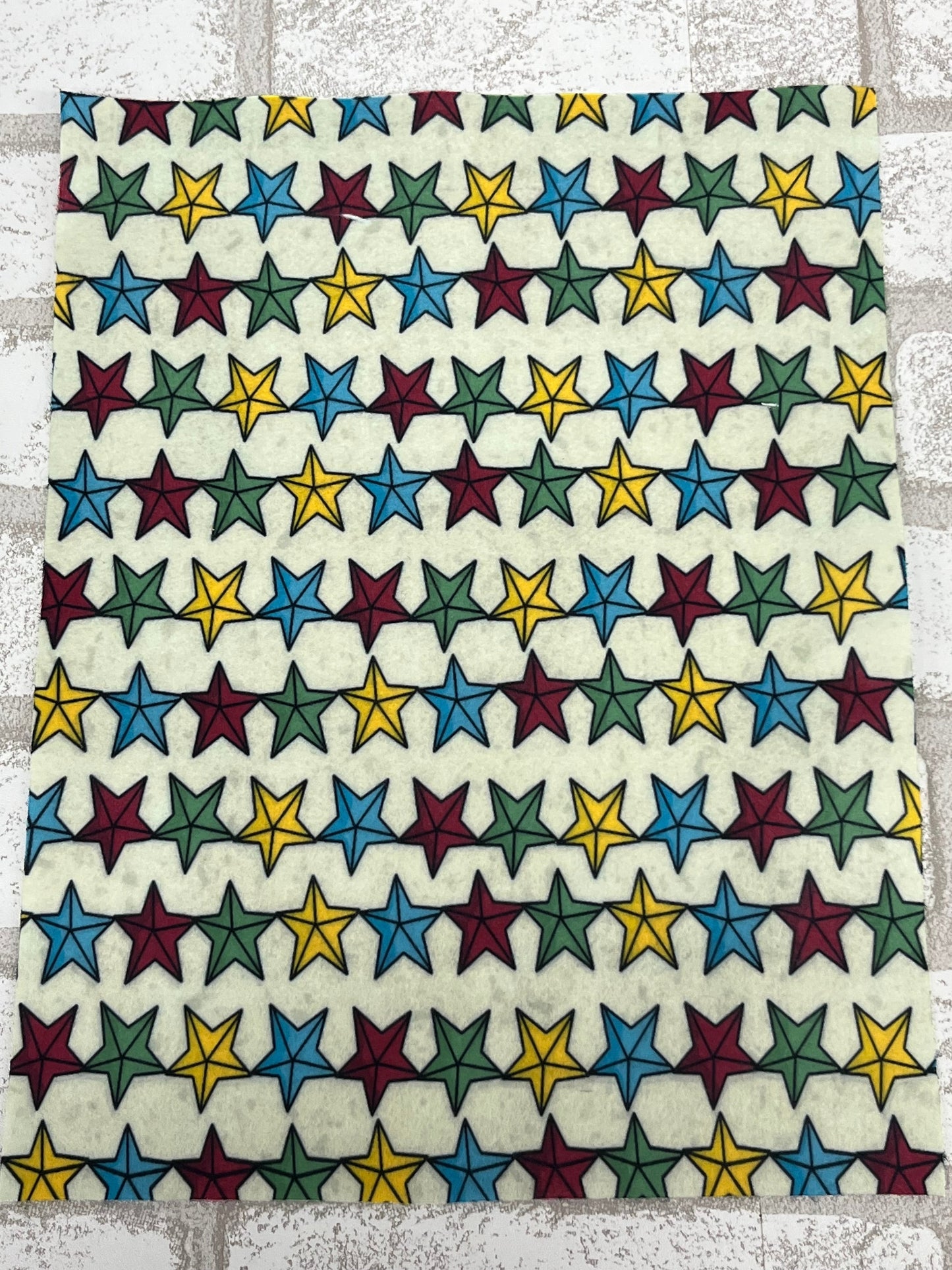 Barn Star Bash patterned Felt Sheets  - Homestead Collection