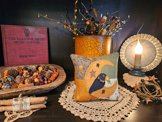 Fall Crow Mini Pillow