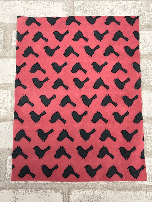 Primitive Crow Patterned Felt Sheets - Homestead Collection