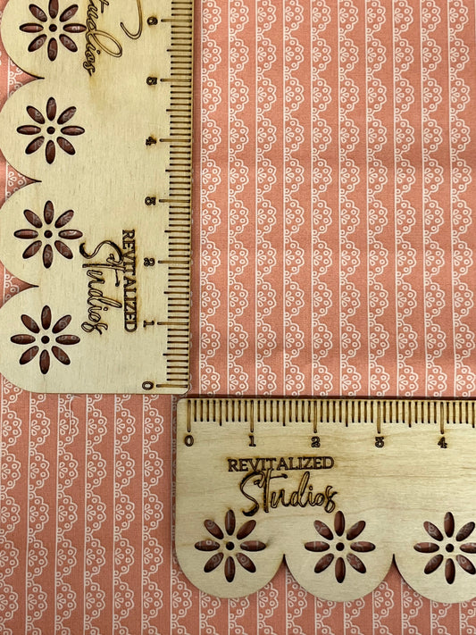 Peach lace fabric fat quarter from Adel in Spring by Sandy Gervais for Riley Blake Designs.