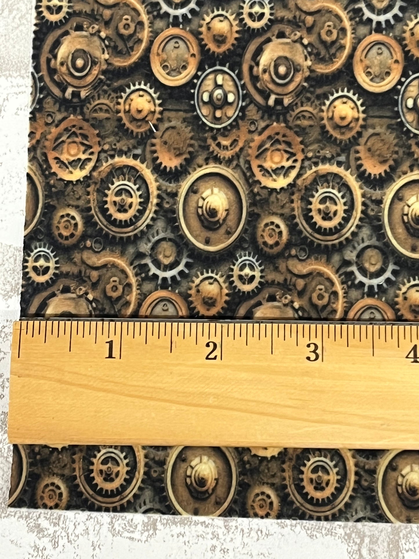 Steampunk Gears  Patterned Felt Sheets - Steampunk Collection