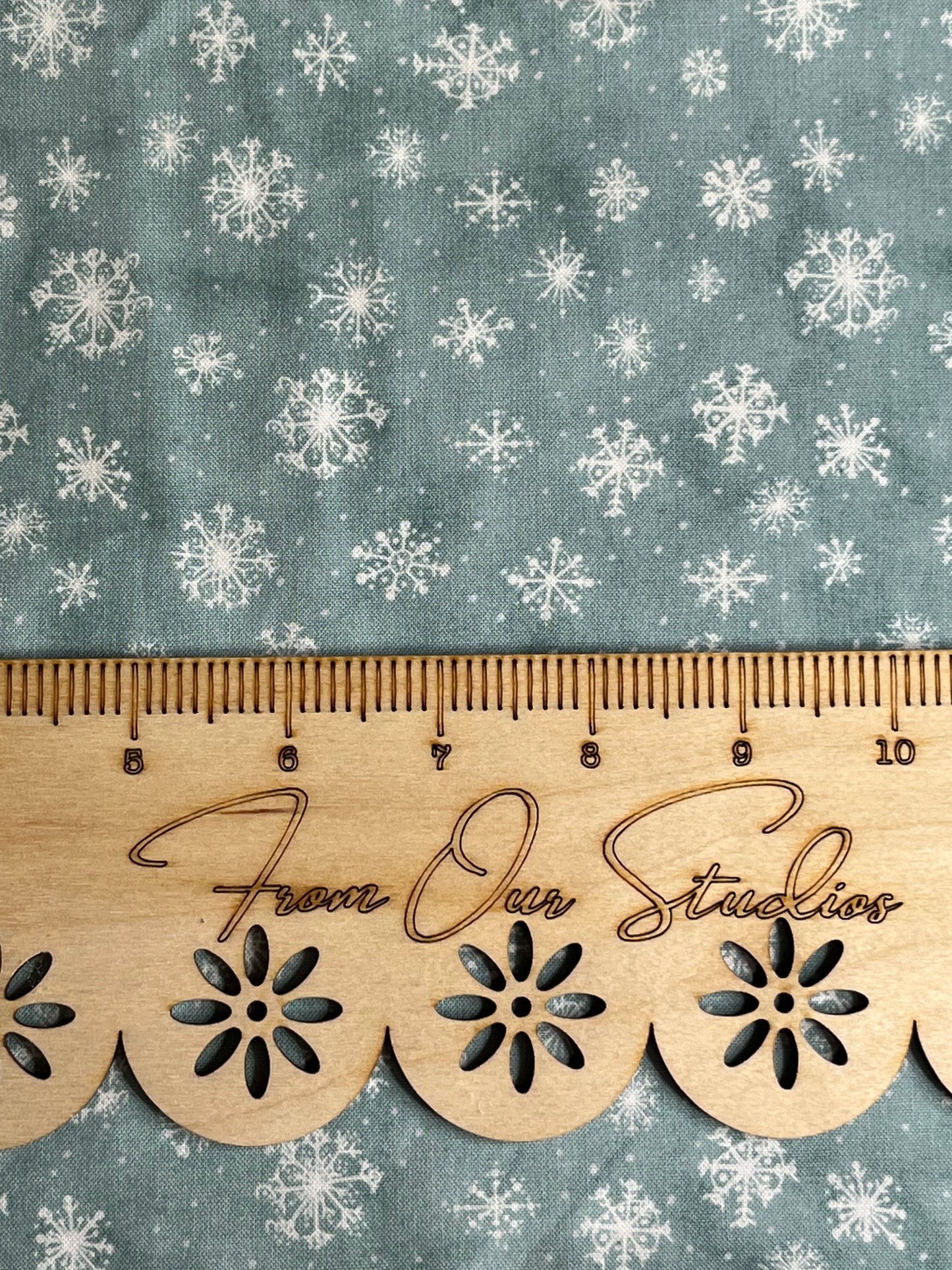 Fabric Fat Quarter Christmas Snowflakes on Blue OOP Friendly Gatherings by Michael Daris!