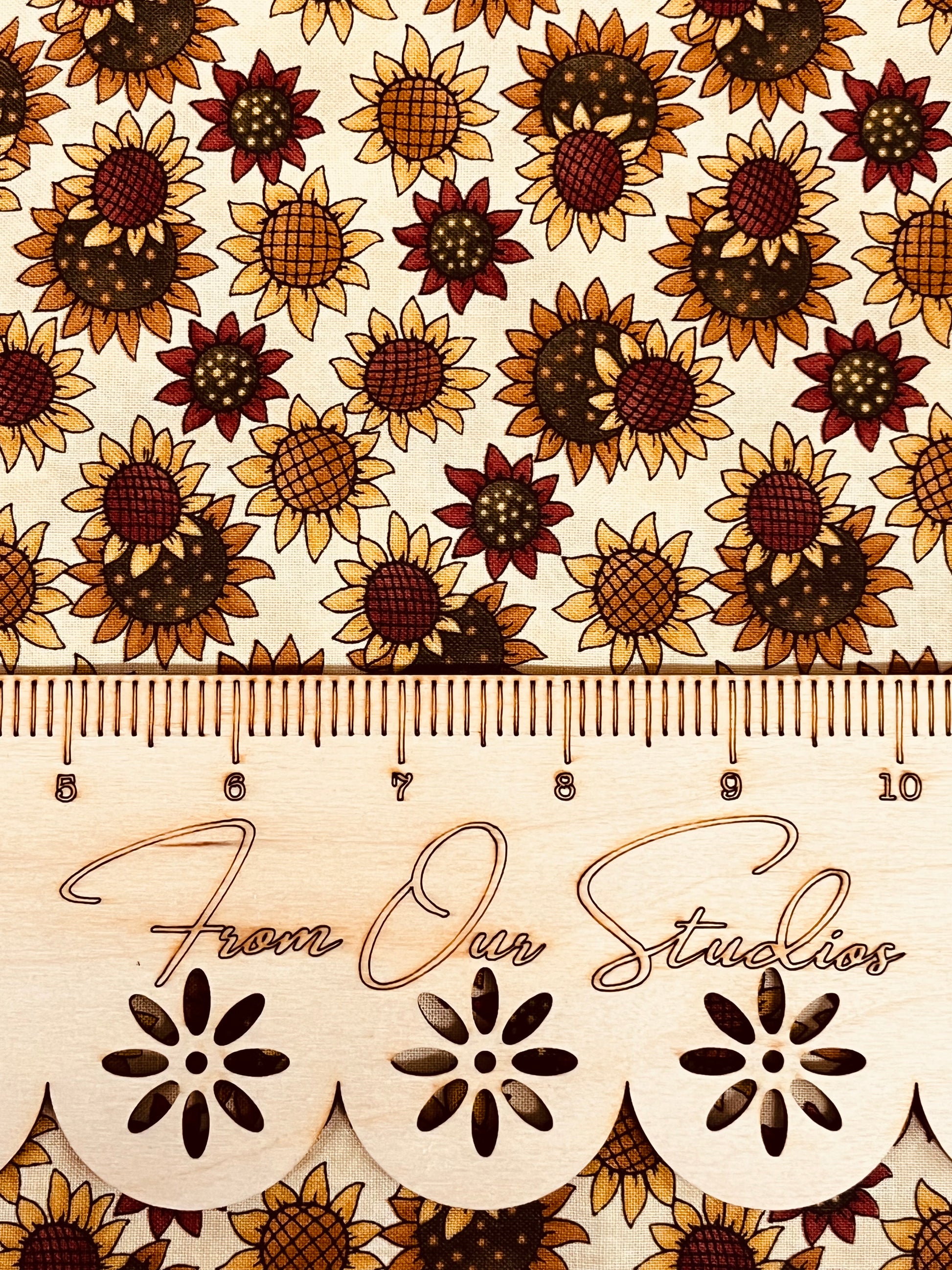 Rare Moda out-of-print fat quarter, Nature’s Kaleidoscope by Sandy Gervais, 100% cotton fabric for quilting and crafts.