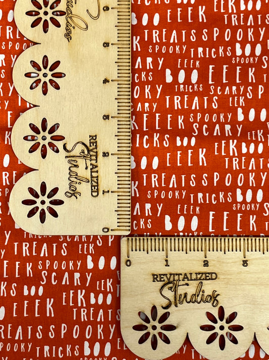 Fabric Fat Quarter My Minds Eye Hey Bootiful for Riley Blake! Spooky Words on Orange!