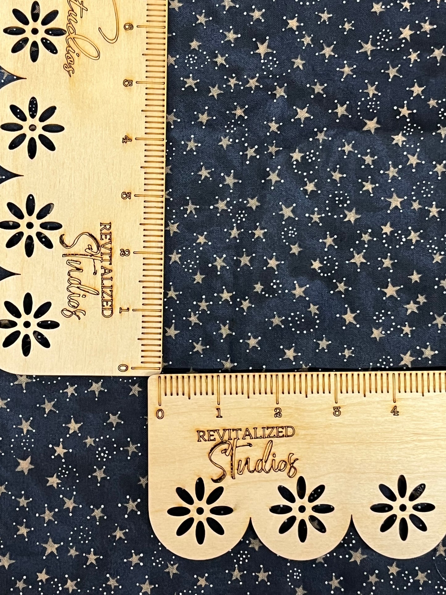 Fabric Fat Quarter Riley Blake Constellations on Blue Bright Stars by Teresa Kogut