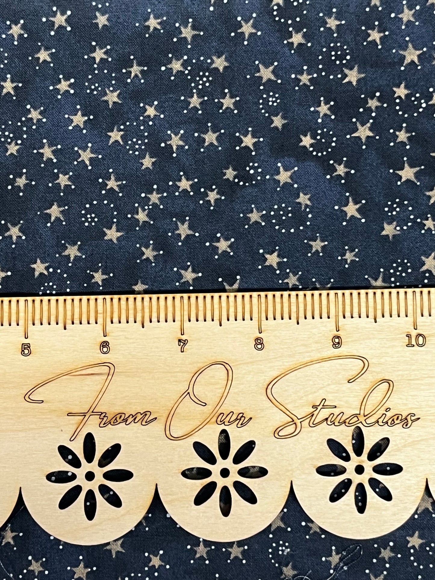 Fabric Fat Quarter Riley Blake Constellations on Blue Bright Stars by Teresa Kogut