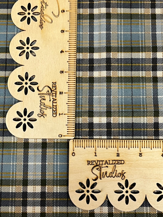 Fabric Fat Quarter Blue and Brown Plaid from the John Wayne Collection for Riley Blake!