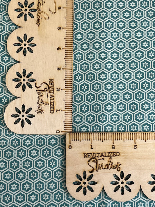 A fabric fat quarter with a hexagon pattern and the text 'Stardock' embossed on it, placed on a background with a similar hexagon pattern.